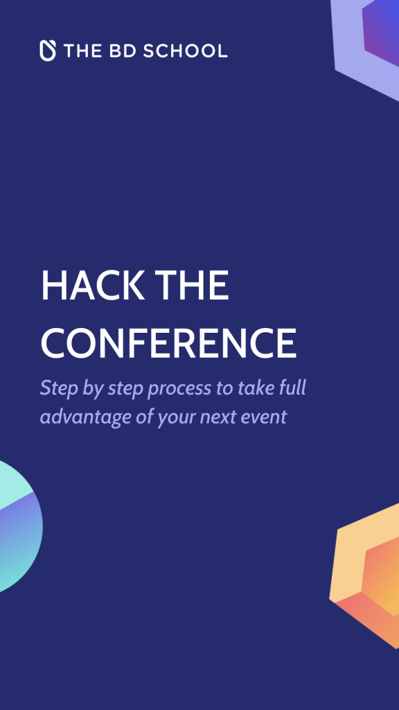 the business development school -download the ebook on how to prepare for a conference