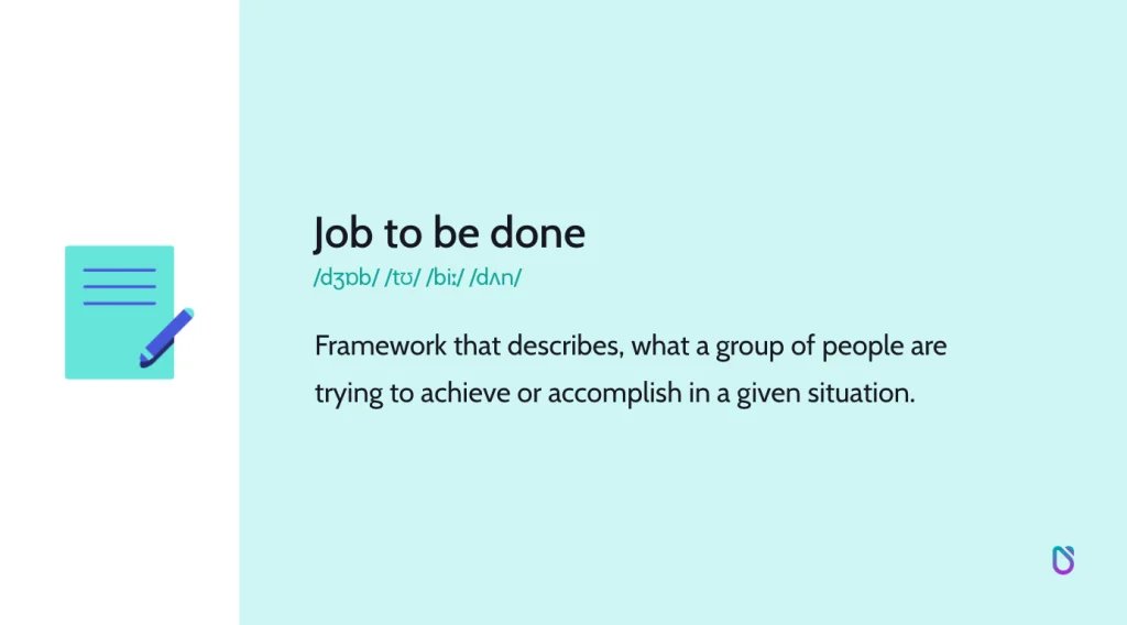 the business development school - job-to-be-done framework