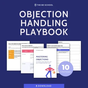 the business development school - playbook to handle objections