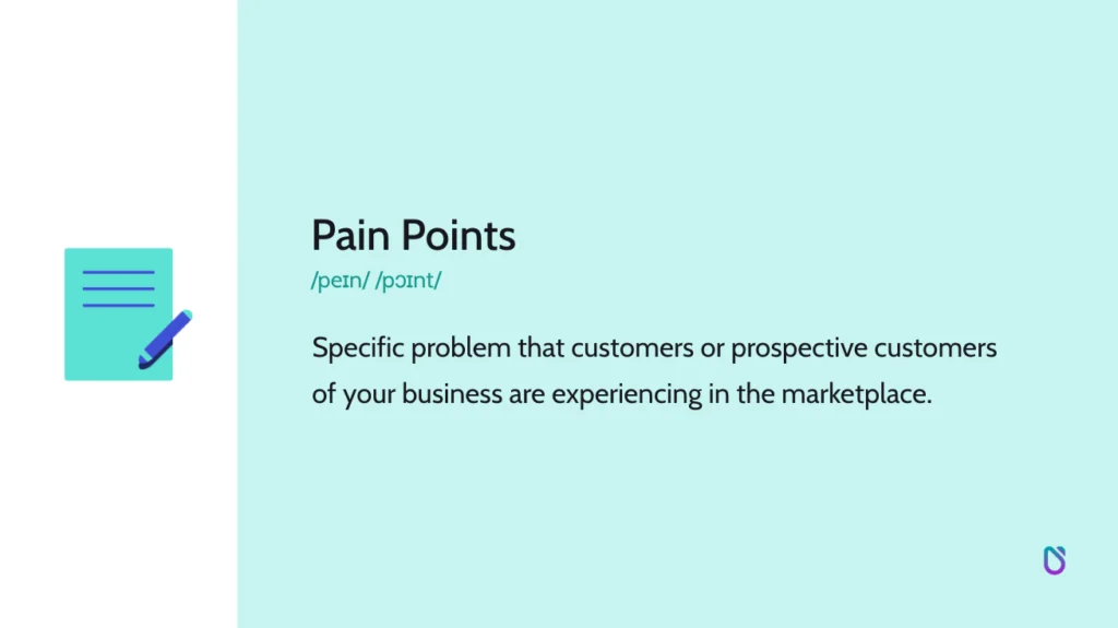 the business development school - customer pain points